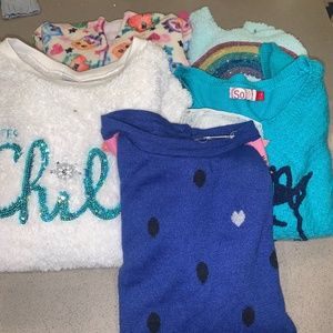 Lot of Size 10  Girls Sweaters/Sweatshirts